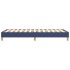 Estructura de cama sin colchón tela azul 100x200