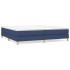 Cama sin colchón tela azul 200x200