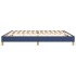 Cama sin colchón tela azul 200x200