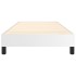 Estructura de cama sin colchón cuero sintético blanco 80x200