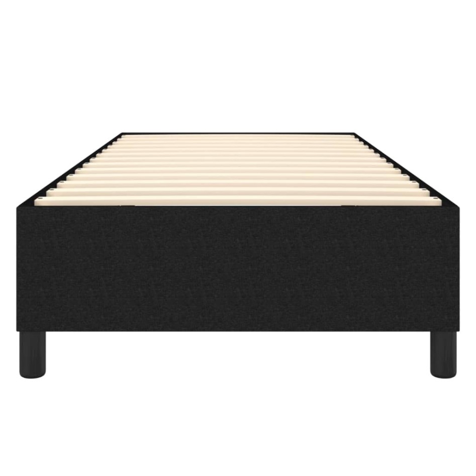 Estructura de cama sin colchón tela negro 90x190