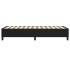 Estructura de cama sin colchón tela negro 90x190