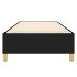 Estructura de cama sin colchón tela negro 90x190