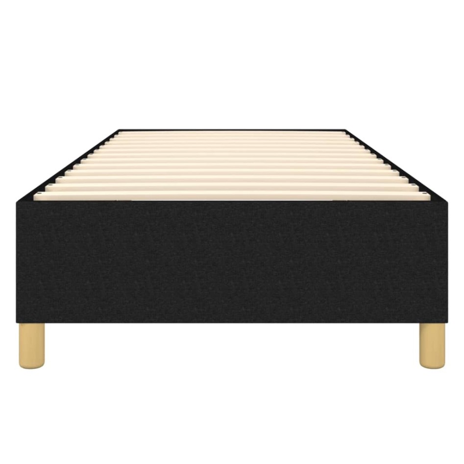 Estructura de cama sin colchón tela negro 90x190