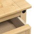 Mesita de noche Corona madera maciza de pino 35x32,5x74