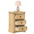 Mesita de noche Corona madera maciza de pino 45x35x64