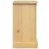 Mesita de noche Corona madera maciza de pino 45x35x64