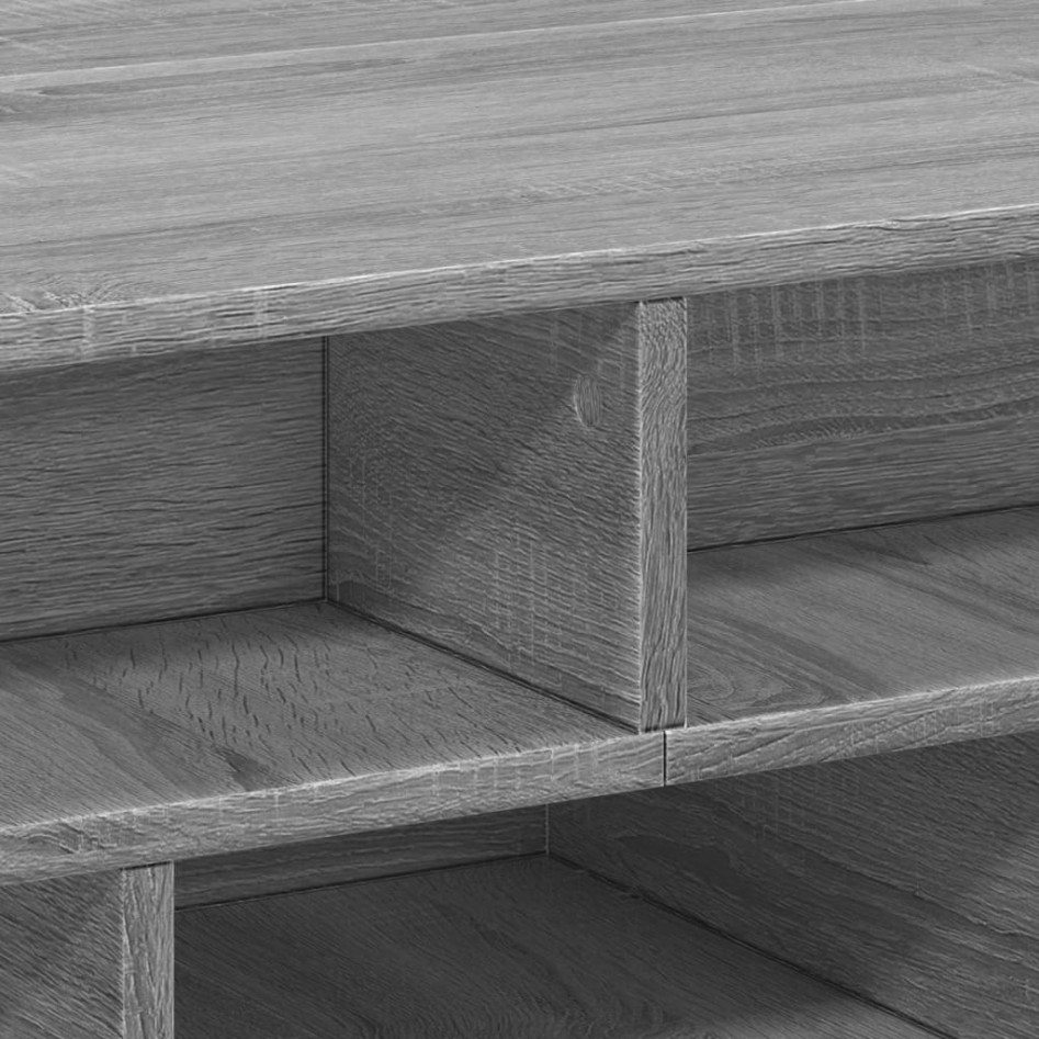 Mesa de centro madera de ingeniería gris Sonoma 70x70x29