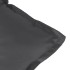 Cojines silla respaldo alto 2 uds tela gris antracita