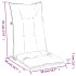 Cojines silla respaldo alto 2 uds tela gris antracita