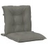 Cojines para silla respaldo bajo 4 ud tela gris oscuro