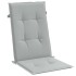 Cojines para silla respaldo alto 4 uds tela gris claro