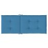 Cojines silla respaldo alto 6 uds tela azul melange 120x50x4