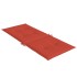 Cojines silla respaldo alto 6 uds tela rojo melange 120x50x4