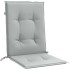 Cojines para silla respaldo bajo 6 ud tela gris claro