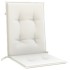 Cojines silla respaldo bajo 6 ud tela crema melange 100x50x4