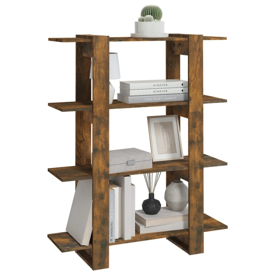 Estantería/divisor de espacios roble ahumado 100x30x123,5