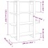 Estantería/divisor de espacios roble ahumado 100x30x123,5