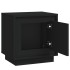 Mesitas de noche 2 uds madera contrachapada negro 44x35x45