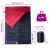 Saco de dormir doble y almohadas camping adultos 3-4