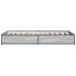 Estructura cama madera ingeniería metal gris Sonoma 90x200