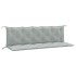 Cojines banco jardín 2 uds tela gris claro melange 180x50x7