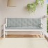 Cojines banco jardín 2 uds tela gris claro melange 180x50x7