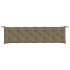 Cojines banco jardín 2 uds tela gris taupe melange 200x50x7