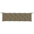 Cojines banco jardín 2 uds tela gris taupe melange 180x50x7