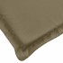Cojines banco jardín 2 uds tela gris taupe melange 180x50x7