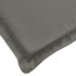 Cojines banco jardín 2 uds tela gris oscuro melange 200x50x7