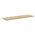 Cojines para banco jardín 2 uds tela beige melange 200x50x7