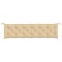Cojines para banco jardín 2 uds tela beige melange 200x50x7