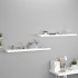 Estantes flotantes de pared 2 uds MDF blanco 120x23,5x3,8
