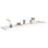 Estantes flotantes de pared 2 uds MDF blanco 120x23,5x3,8
