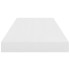 Estante flotante de pared 4 uds MDF blanco brillo