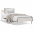 Estructura de cama sin colchón madera maciza blanca 90x190