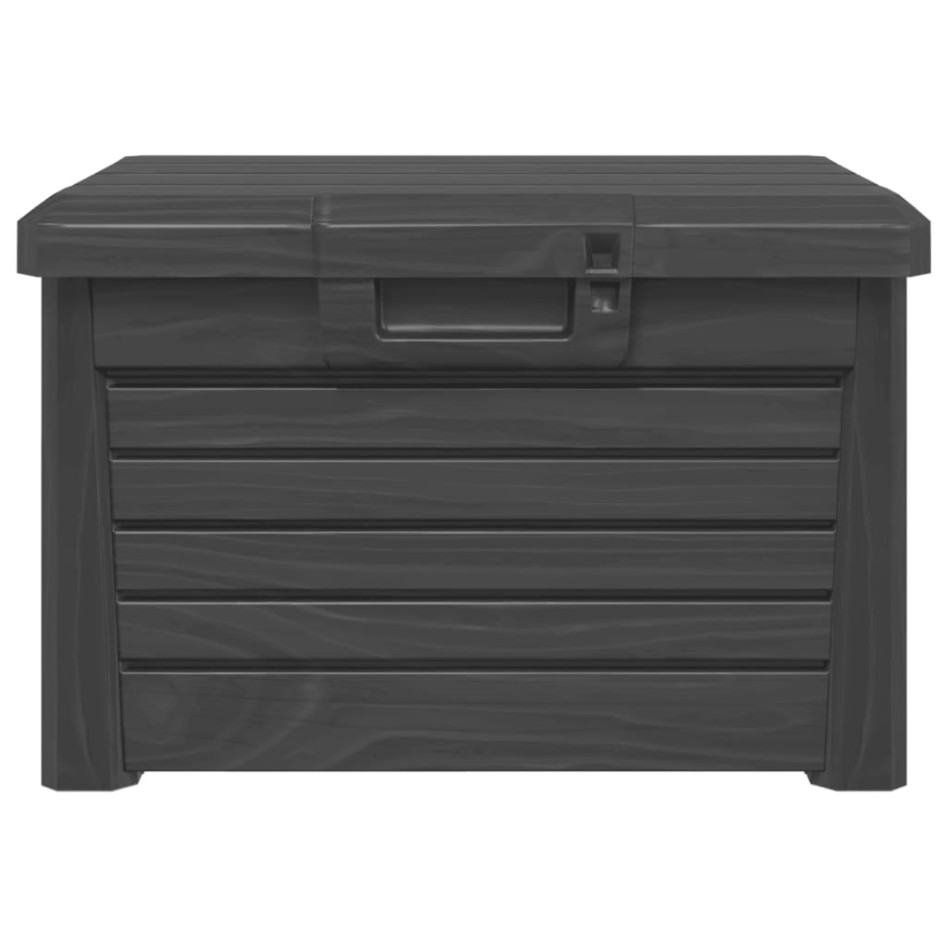 Baúl para cojines polipropileno gris antracita 73x50,5x46,5