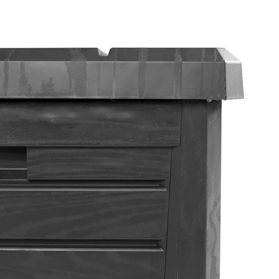 Baúl para cojines polipropileno gris antracita 73x50,5x46,5