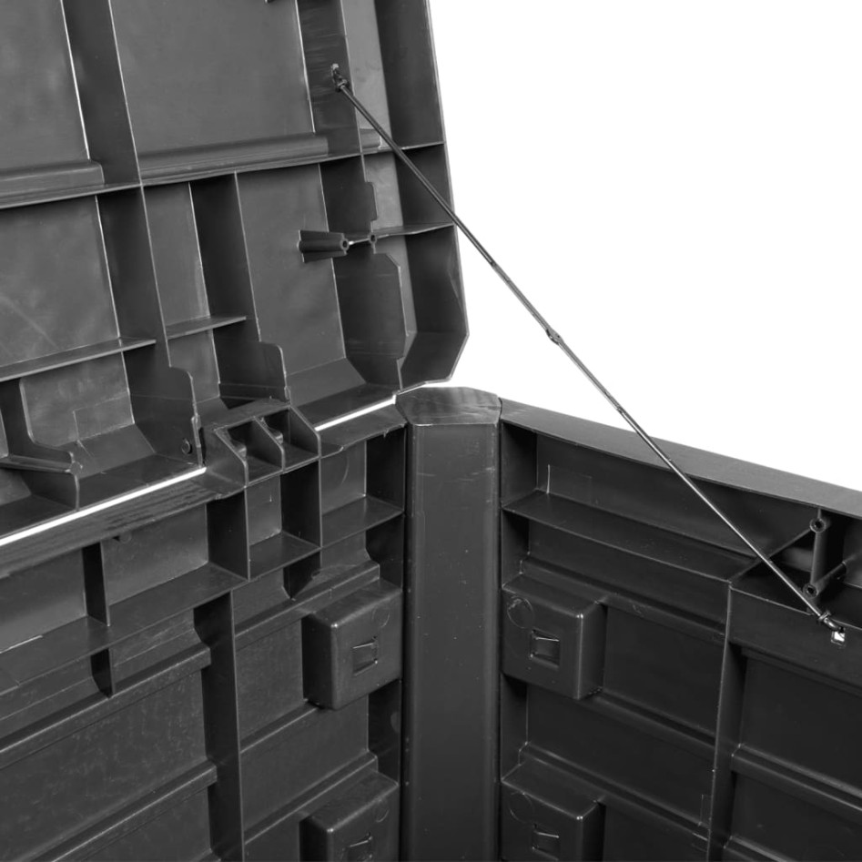 Baúl para cojines polipropileno gris antracita 73x50,5x46,5