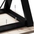 Patas de mesa de comedor estructura Y acero 140x60x73