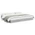 Estructura de cama madera de ingeniería gris Sonoma 200x200