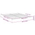 Estructura de cama madera de ingeniería gris Sonoma 200x200