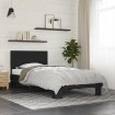 Estructura de cama madera de ingeniería y metal negro 90x200 cm