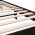 Estructura de cama madera de ingeniería y metal negro 90x200