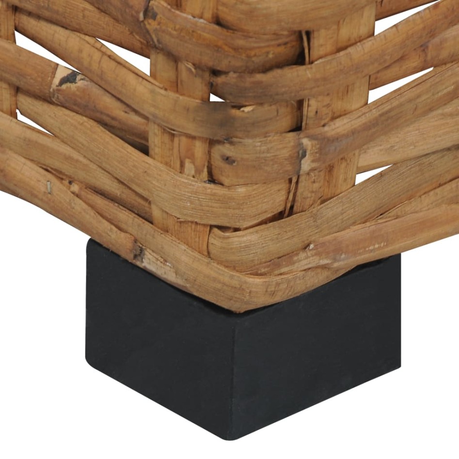 Mesita de ratán natural 47x47x28