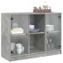 Aparador madera de ingeniería gris hormigón 102x37x75,5