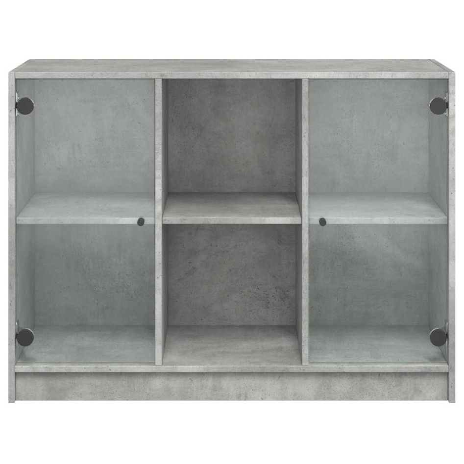 Aparador madera de ingeniería gris hormigón 102x37x75,5