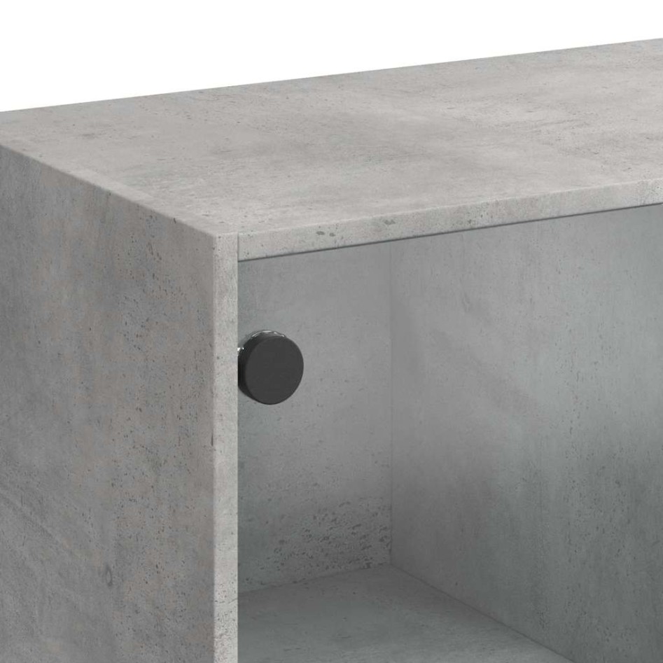 Aparador madera de ingeniería gris hormigón 102x37x75,5