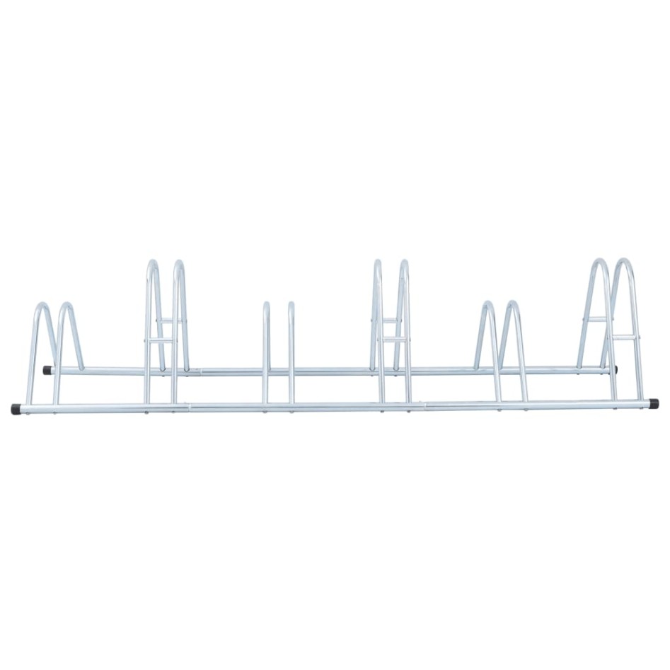 Soporte para 6 bicicletas suelo independiente acero